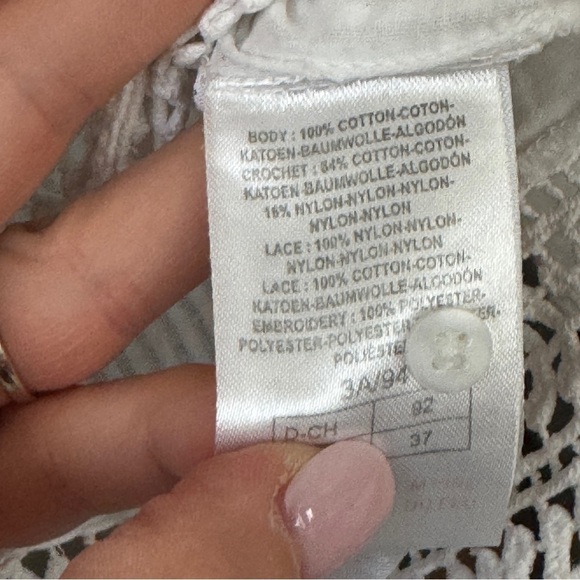 Cyrillus paris embroidered lace crochet knit blouse top toddler girl long sleeve - Picture 9 of 10